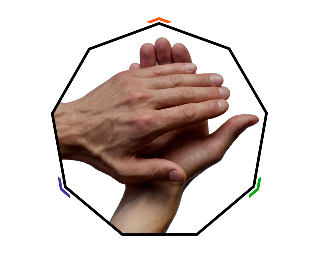 Logo mani curative